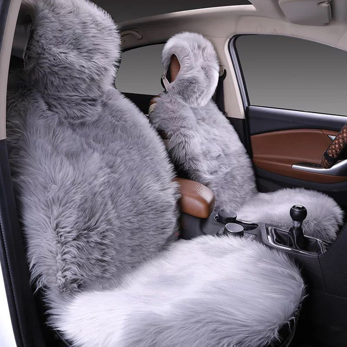 All-inclusive Car Seat Cover Plush Cushion Three-piece Cushion Universal Cushion Winter