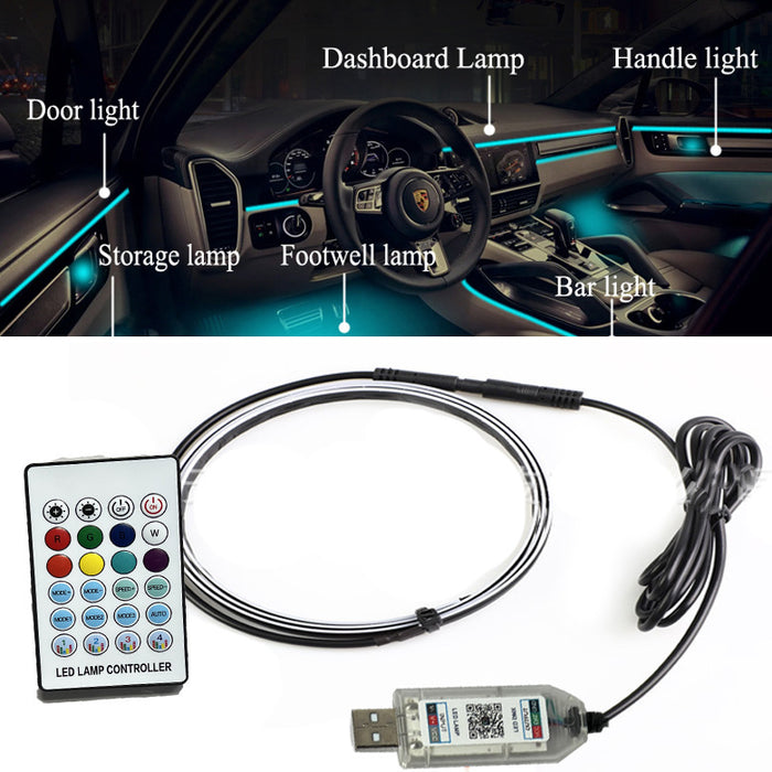 Usb Car Ambience Light Music car organizer