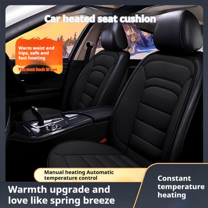 Winter Solid Color Car Plush Warm Cushion