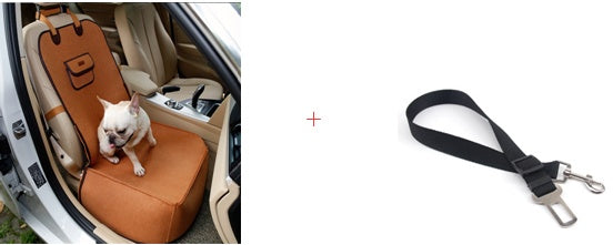 Retro Dual-purpose Pet Car Mat Front Seat Cushion  Car Mats