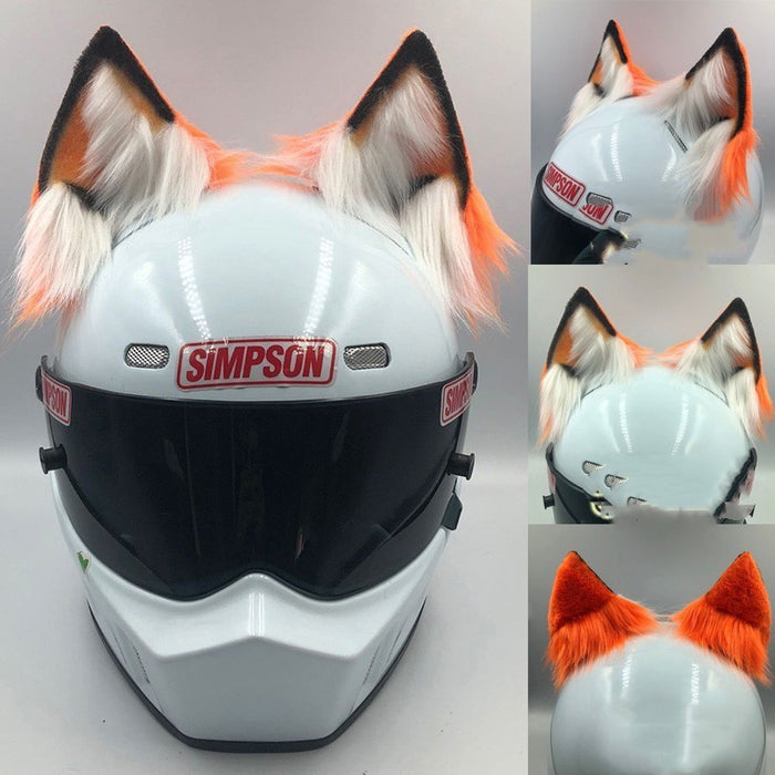 Helmet Ornaments Cat Ears Beast Ears Motorcycle Electric Bike Female