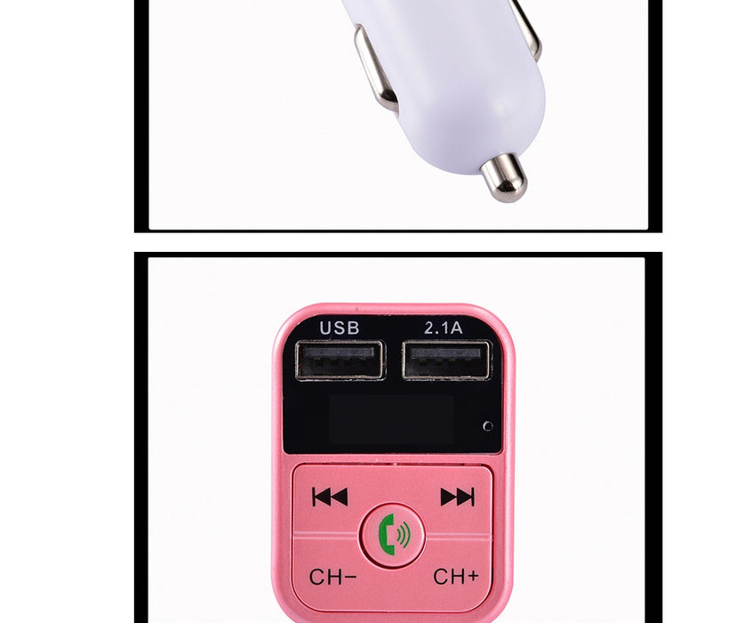 B2 car Bluetooth MP3 hands-free phone car MP3 player FM transmitter car charger receiver car charger