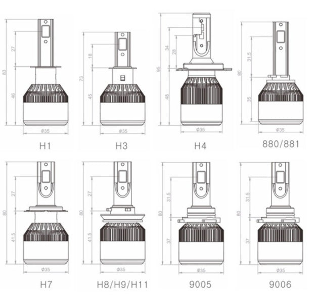 Metal car lights