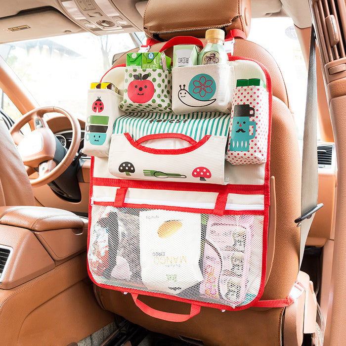 Cartoon car storage bag seat hanging bag