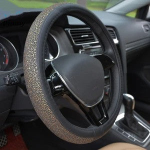 Carved ice silk steering wheel cover