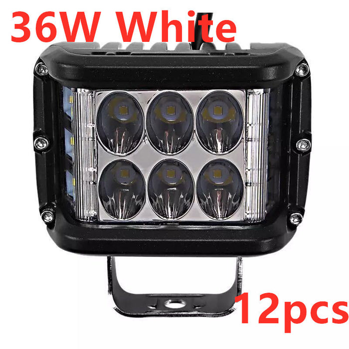 Motorcycle side flash 36W work light