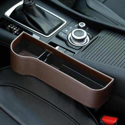 PU Car Organizer Seat Gap Storage Box Car Seat Side Slit for Wallet Phone Coins Cigarette Keys Cards Car Accessories car organizer