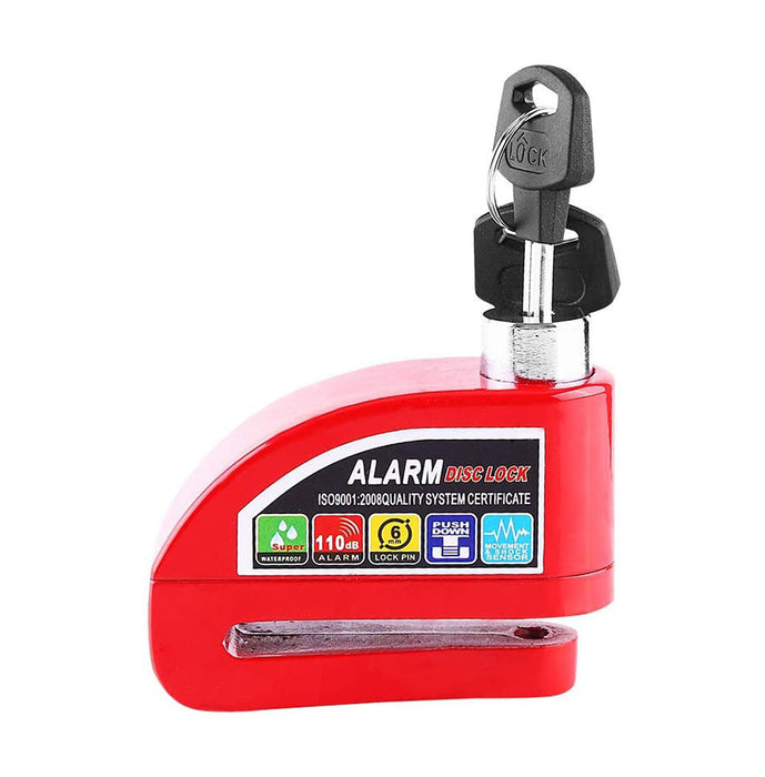 Alarm Disc Lock Anti-Theft Alarm Disc Brake Lock Aluminum Alloy Lock