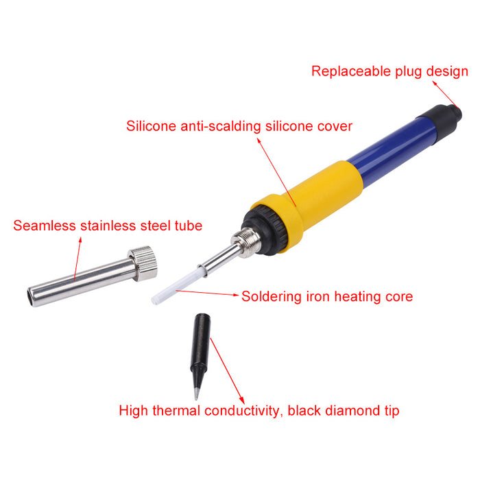 DC 12V 60W Portable Electric Soldering Iron Auto Car Battery Solder Station Rework Welding Repair Tools Diagnostic Tools