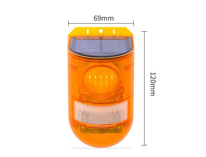 Solar Alarm Light Outdoor Sound And Light Alarm Anti-thief Anti-theft Red Human Body Induction Animal Repellent