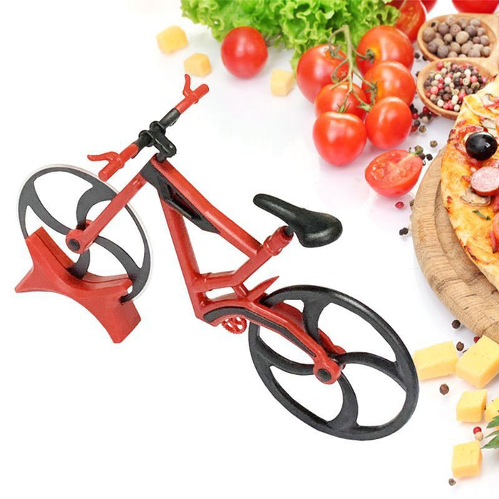 Color Boxed Stainless Steel Bicycle Pizza Cutter, Pizza Cutter, Cake Wheel, Fruit Cutter, Baking Tools