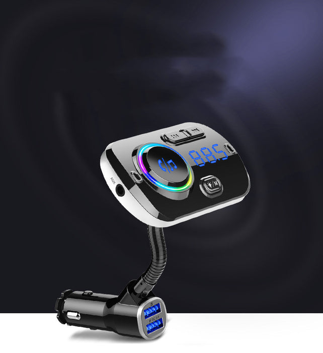 Car Mp3 Bluetooth Player Bc49Aq Bluetooth 5.0 Lossless Music Atmosphere Light Car Bluetooth Mp3