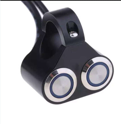 Motorcycle Switch Angel Eyes With Light Switch Self-Locking Switch Without Lock Switch Fog Light Switch Cross-Border E-Commerce Switch