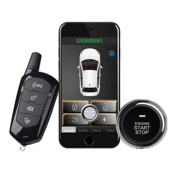 One-Button Start Of The Car, Modified Mobile Phone Control Car, Keyless Entry, Remote Control, Central Control Anti-Theft Alarm