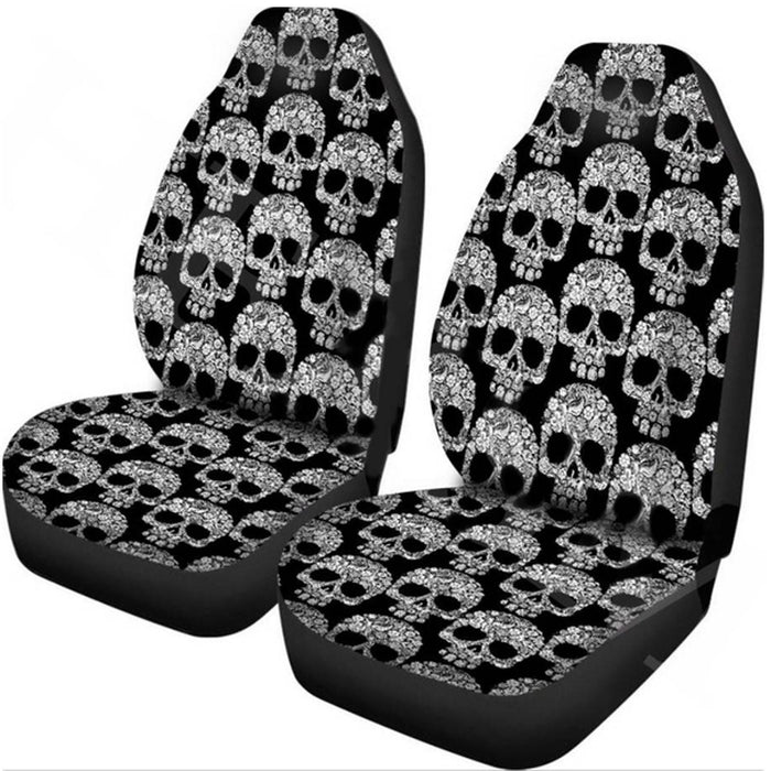 Car Seat Cover All-Inclusive Classic Skull Printing Universal Cross-Border Amazon Ebaywish Aliexpress Hot Style