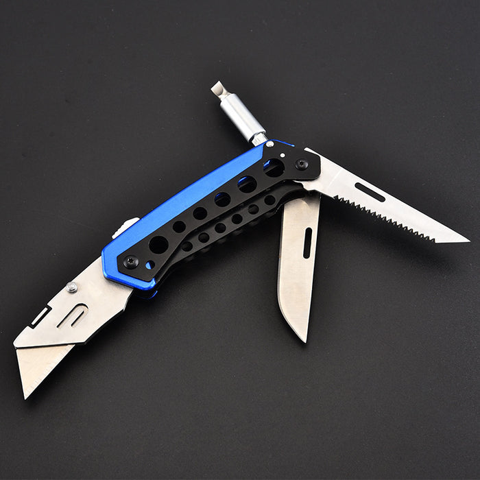 Stainless Steel Multifunctional Folding Utility Knife Wallpaper Paper Cutter Diagnostic Tools