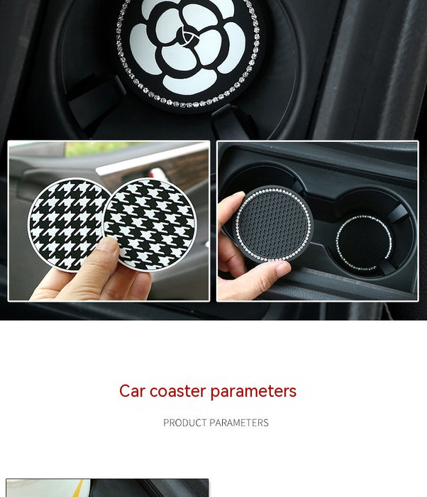 Plastic Car Car Water Cup Mat Coaster Gate Slot Mat Interior Modification Car Interior Trim All Products Car Universal Non-slip Mat