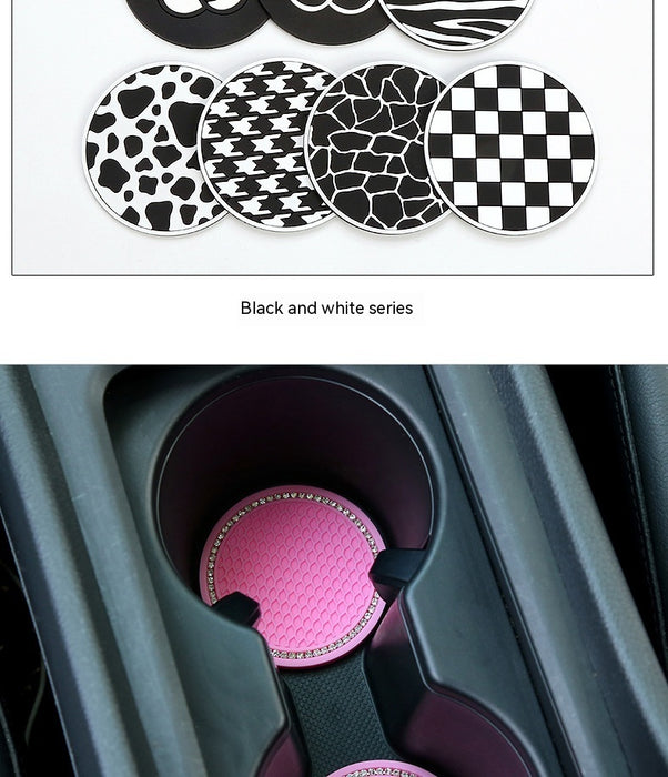 Plastic Car Car Water Cup Mat Coaster Gate Slot Mat Interior Modification Car Interior Trim All Products Car Universal Non-slip Mat