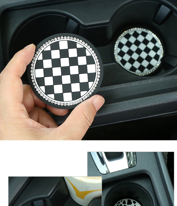 Plastic Car Car Water Cup Mat Coaster Gate Slot Mat Interior Modification Car Interior Trim All Products Car Universal Non-slip Mat