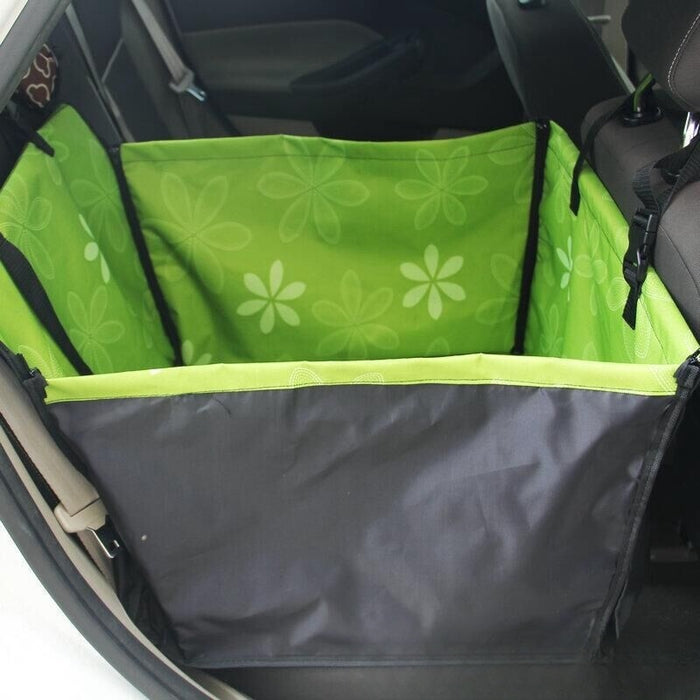 Rear Printed Double Layer Waterproof Pet Car Mat Pet Cat Dog Protection Pet Hanging Basket Car Mats