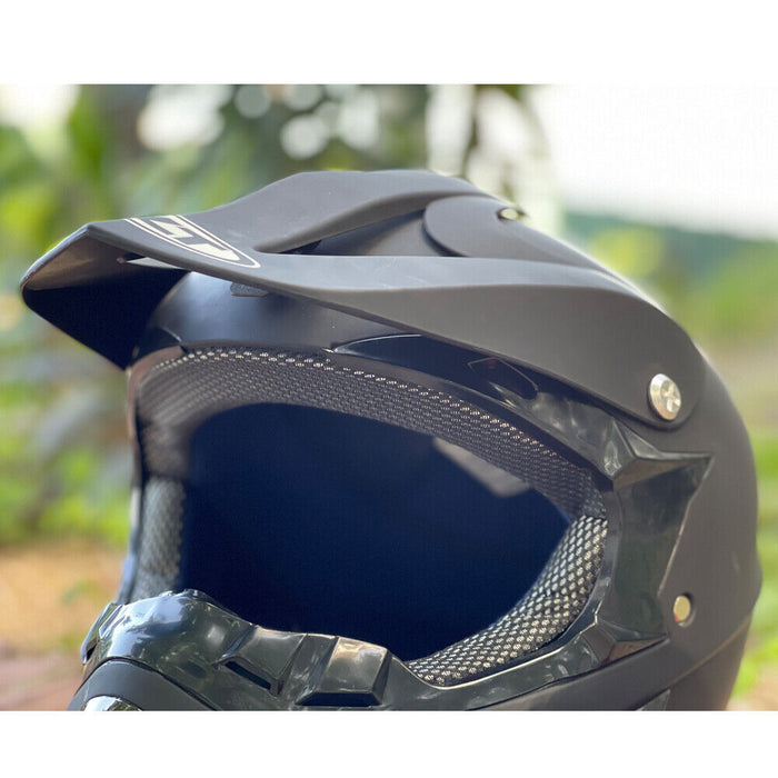 Motocross Helmet Motorcycle MX Off Road Street Dirt Bike ATV Open Face DOT