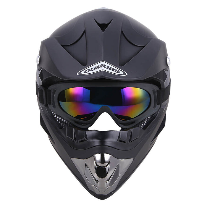 Motocross Helmet Motorcycle MX Off Road Street Dirt Bike ATV Open Face DOT