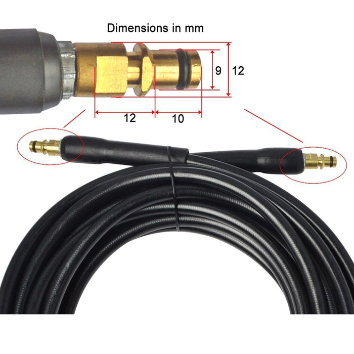 High pressure car wash tube