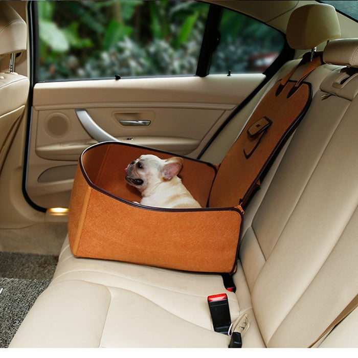 Retro Dual-purpose Pet Car Mat Front Seat Cushion  Car Mats