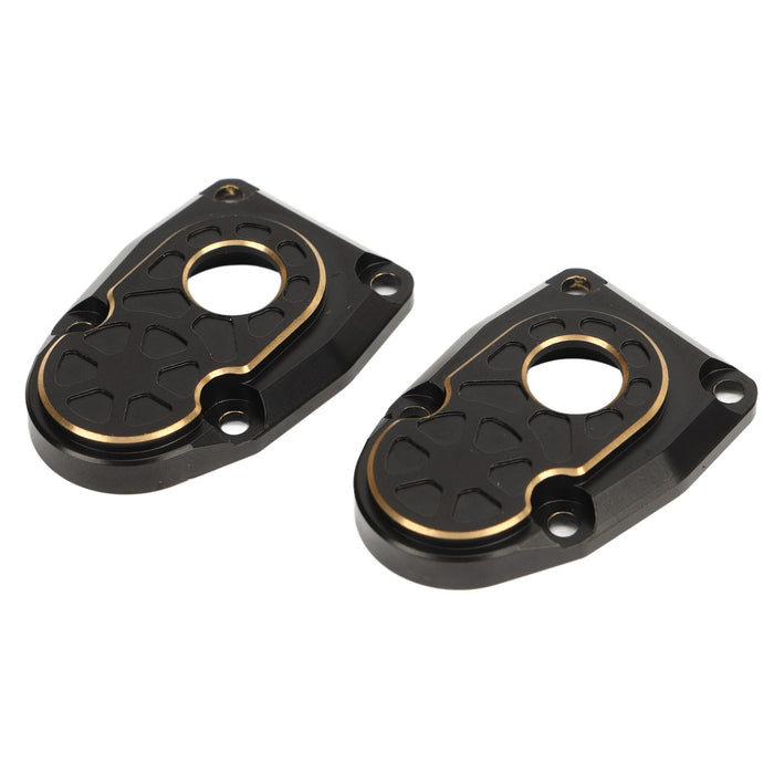 2 PCS Brass Portal Covers Black Stability Portal Steering Knuckle Cap for Axial Capra SCX10 III AR45P 1/10