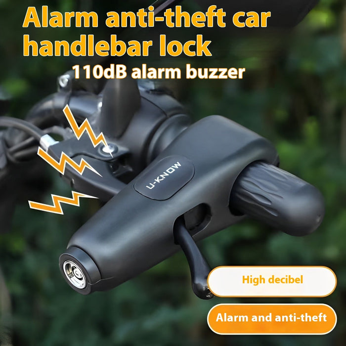 ALARM Anti-theft Car Electric Car Motorcycle Bicycle Handle Bar Lock Alarm Handbrake Lock Brake Lock