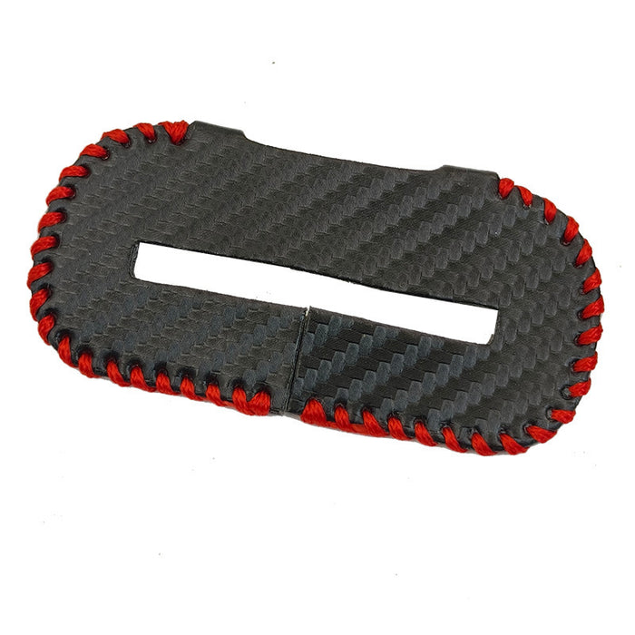 Car Safety Belt Bayonet Latch Protective Cover Seat Safety Belt Bump Proof Protective Leather Cover Interior Decoration