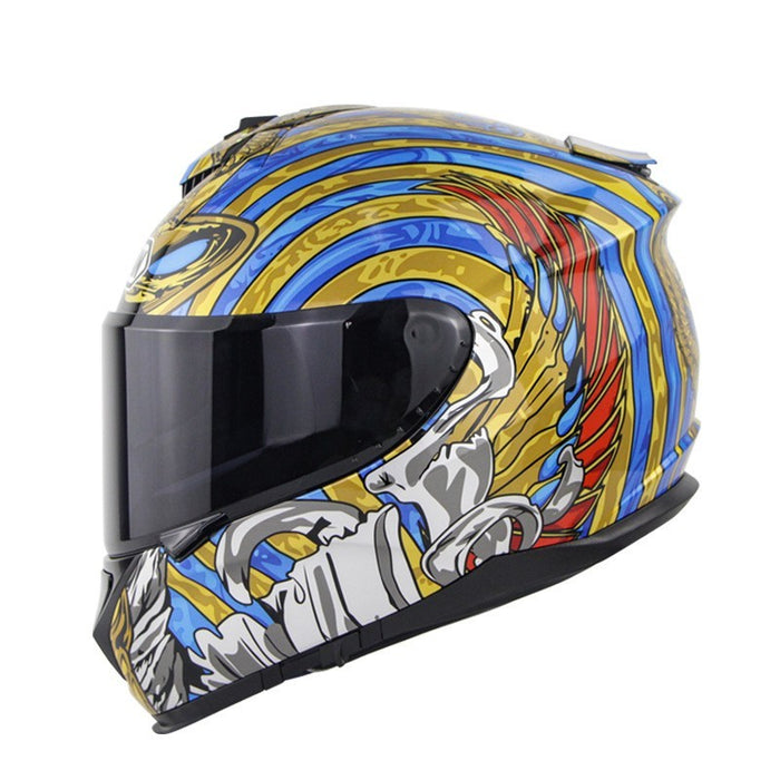 Motorcycle Full Face Helmet Motorcycle Riding Double Lens Full Cover Helmet