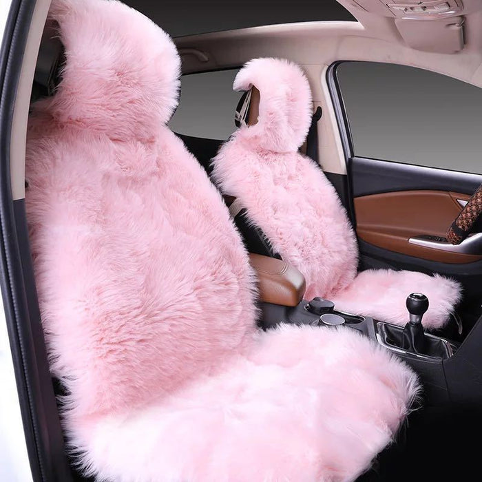 All-inclusive Car Seat Cover Plush Cushion Three-piece Cushion Universal Cushion Winter