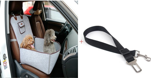 Retro Dual-purpose Pet Car Mat Front Seat Cushion  Car Mats