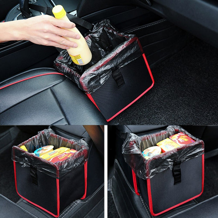 Practical Foldable oxford car storage bag for toys clothes seat buckles wastebasket SUV Trunk Organizer for car Garbage bag Car Organizers