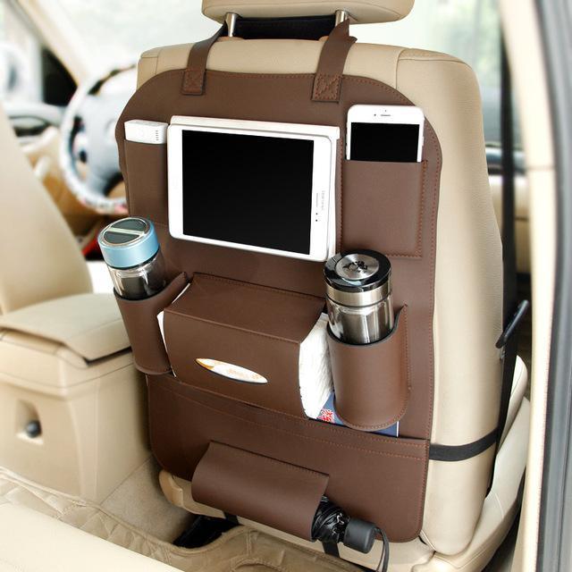 HQ Leather Car Seat Organizers car organizer