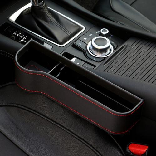 PU Car Organizer Seat Gap Storage Box Car Seat Side Slit for Wallet Phone Coins Cigarette Keys Cards Car Accessories car organizer