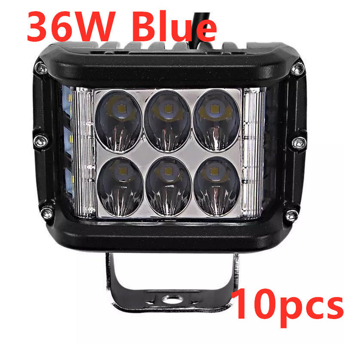 Motorcycle side flash 36W work light