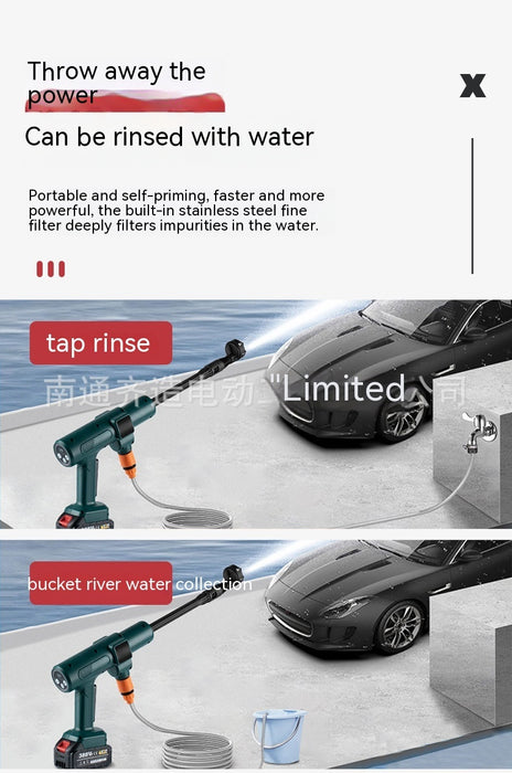 Spray Brushless Water Gun Car Washing House Cleaning Automatic Impact Portable Car Washers