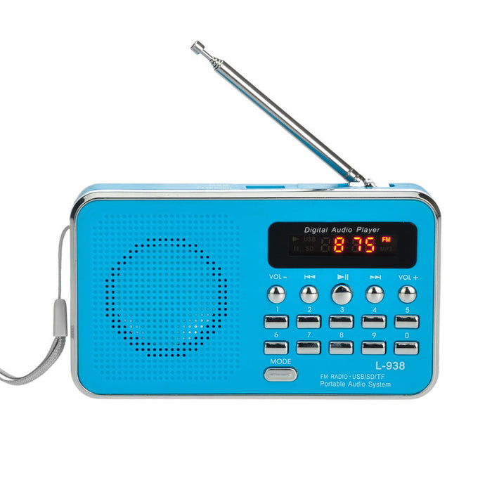 Multi-function card radio portable memory MP3 music player small speaker