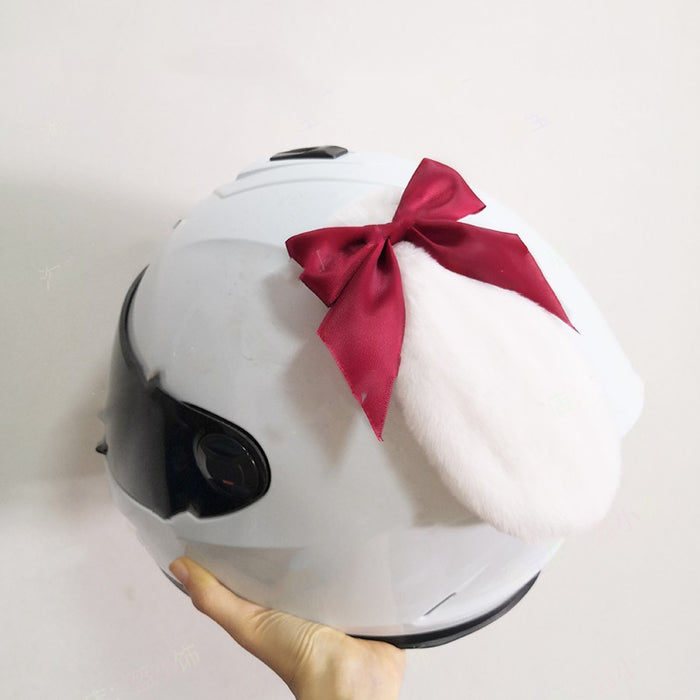 Cute Upgrade Rabbit Ears Motorcycle Helmet Decoration