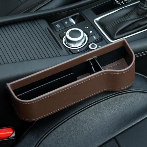 PU Car Organizer Seat Gap Storage Box Car Seat Side Slit for Wallet Phone Coins Cigarette Keys Cards Car Accessories car organizer