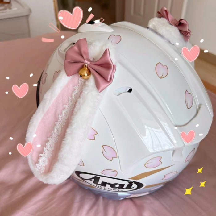 Cute Upgrade Rabbit Ears Motorcycle Helmet Decoration