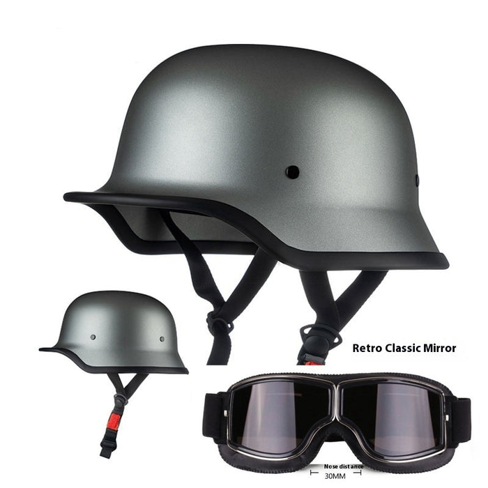 3C German Retro Soldier Helmet Motorcycle Helmet Summer