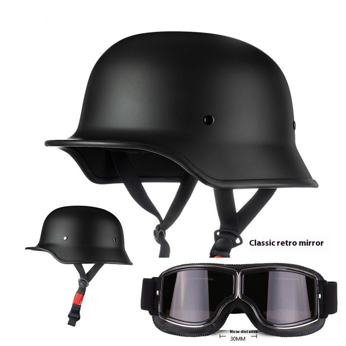 3C German Retro Soldier Helmet Motorcycle Helmet Summer