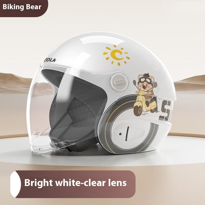 Electric Battery Motorcycle Helmet Men And Women Four Seasons