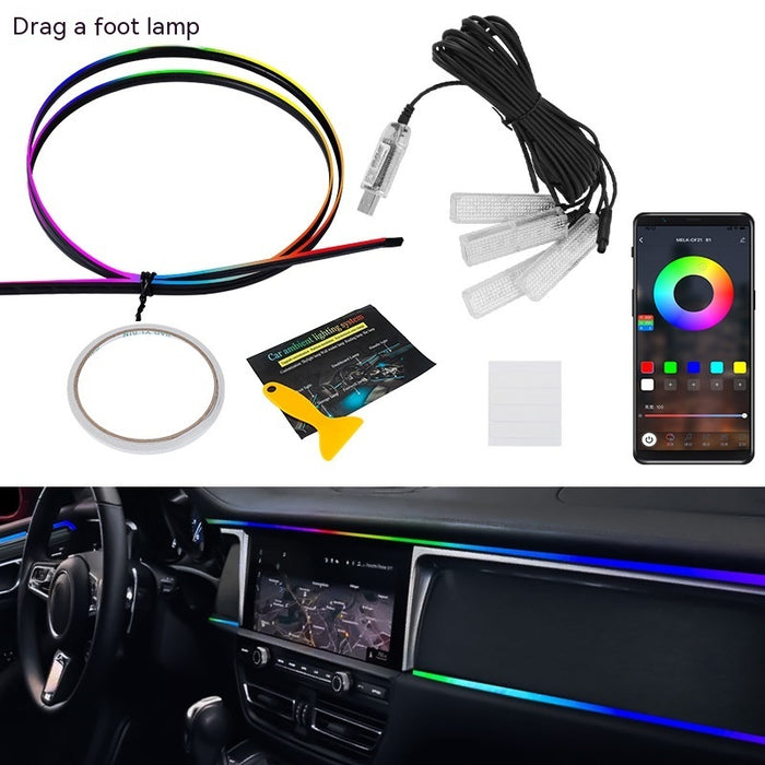 Car Atmosphere LED Light Bar Hidden Modification car organizer