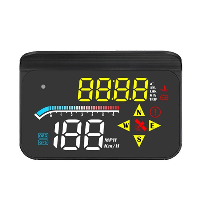 Yellow And White High Version Car  OBD GPS Dual System HUD Head-up Display