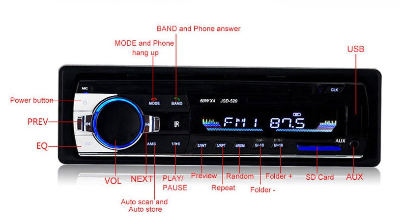 jsd520 car mp3 player