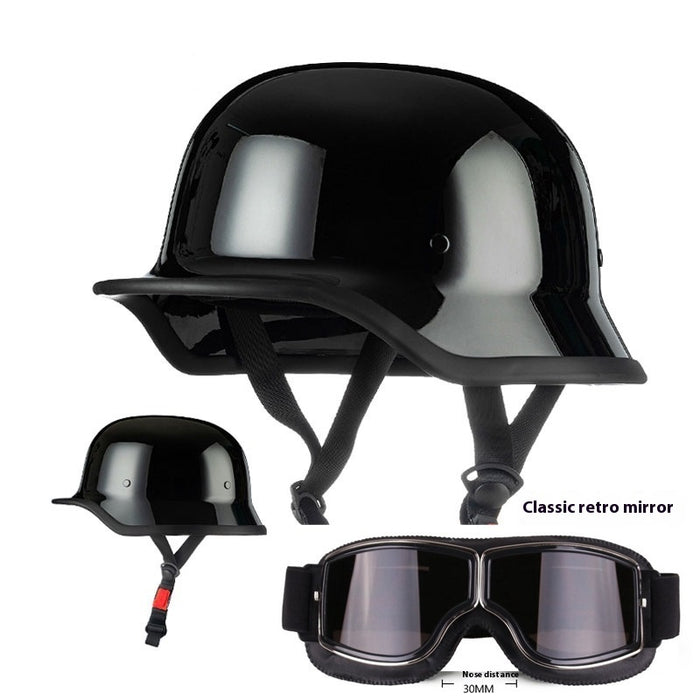 3C German Retro Soldier Helmet Motorcycle Helmet Summer